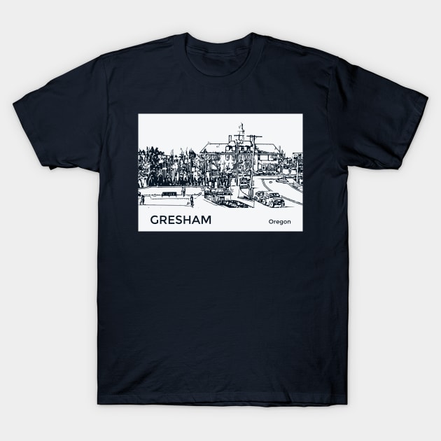 Gresham Oregon T-Shirt by Lakeric